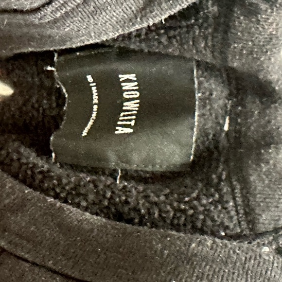 Nolita X Saks black sweatshirt. - Picture 3 of 4